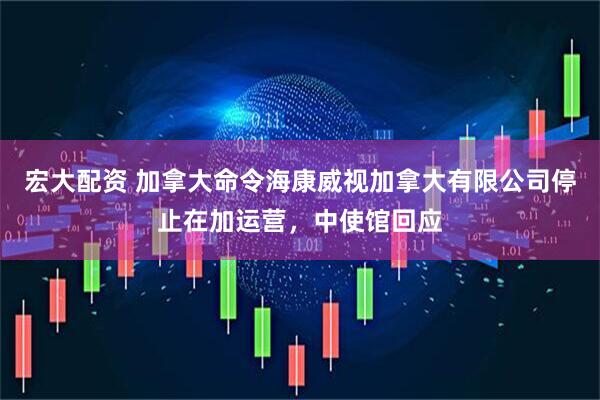 宏大配资 加拿大命令海康威视加拿大有限公司停止在加运营，中使馆回应